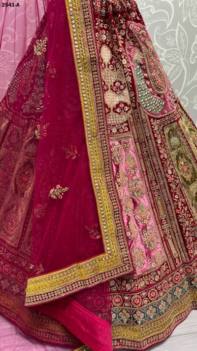 SERIES – 2541A TO 2541C BY ANJANI ART FANCY PATCH EMBROIDERY LEHENGA CHOLI MANUFACTURER IN INDIA